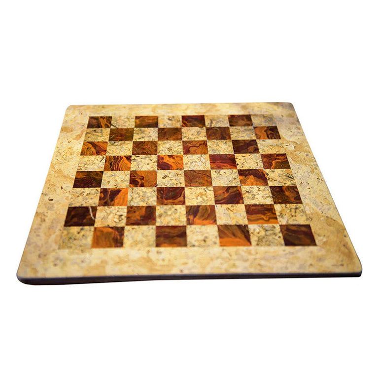 15" Natural Marble Chess Board Only