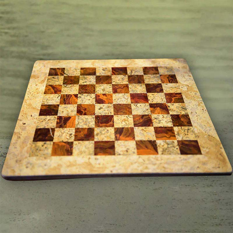 15" Natural Marble Chess Board Only