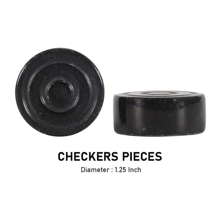 Checkers Figures - White & Black