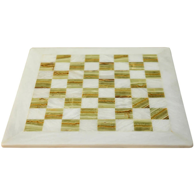 15" Natural Marble Chess Board Only