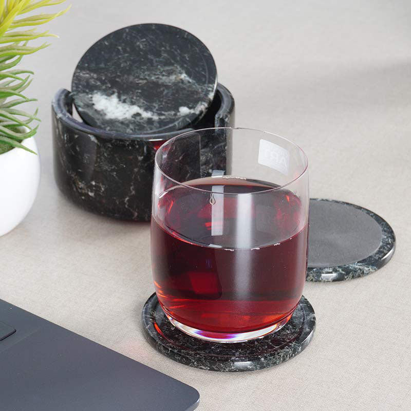 Marble Coaster Set - Round