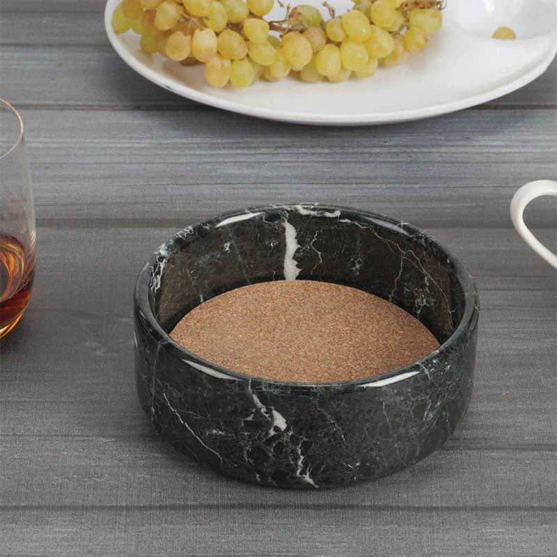 Natural Marble Wine Bottle Coasters -Modern Home Décor Bar