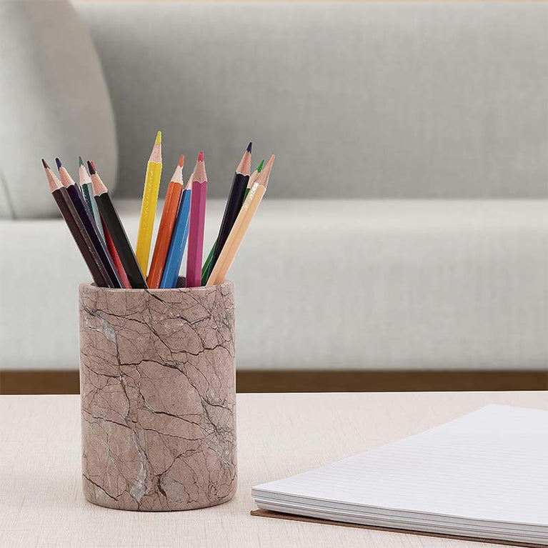 Elegant Marble Stationery Holder