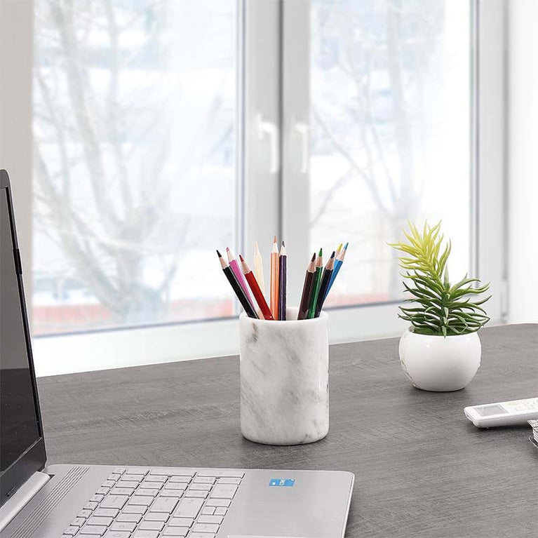 Elegant Marble Stationery Holder