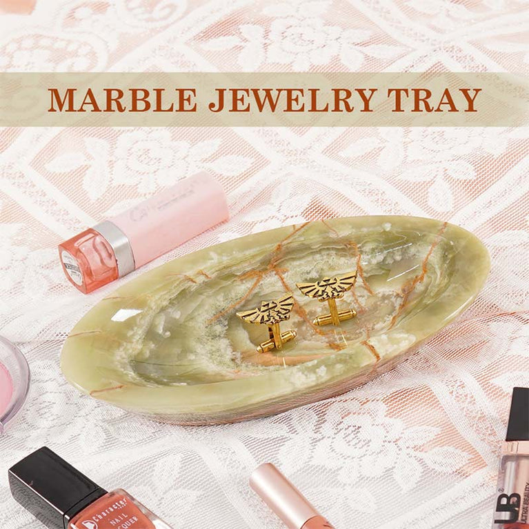 Handcrafted Marble Jewelry Tray