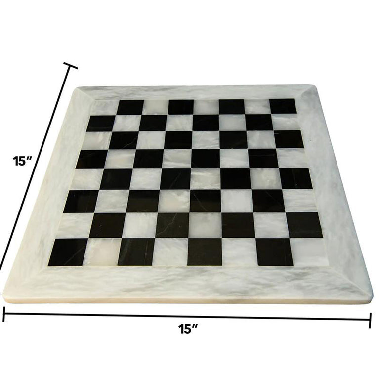 15" Natural Marble Chess Board Only